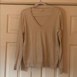 Vneck cotton sweater